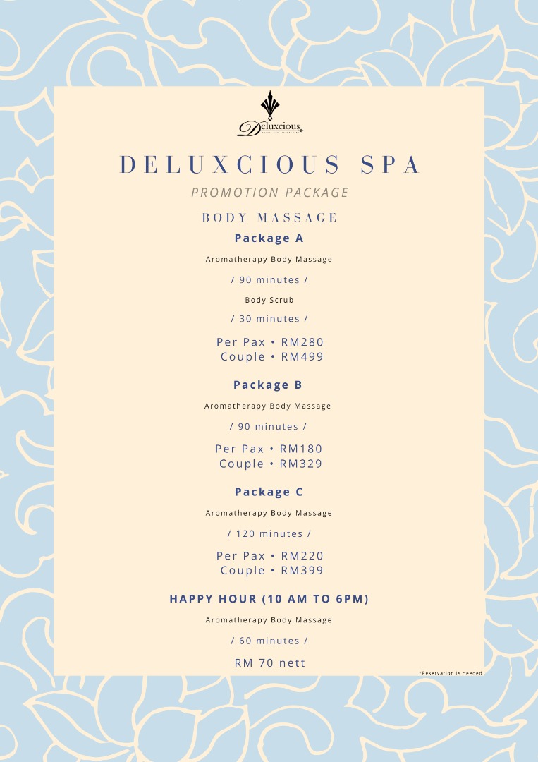 Deluxcios Spa Promotion